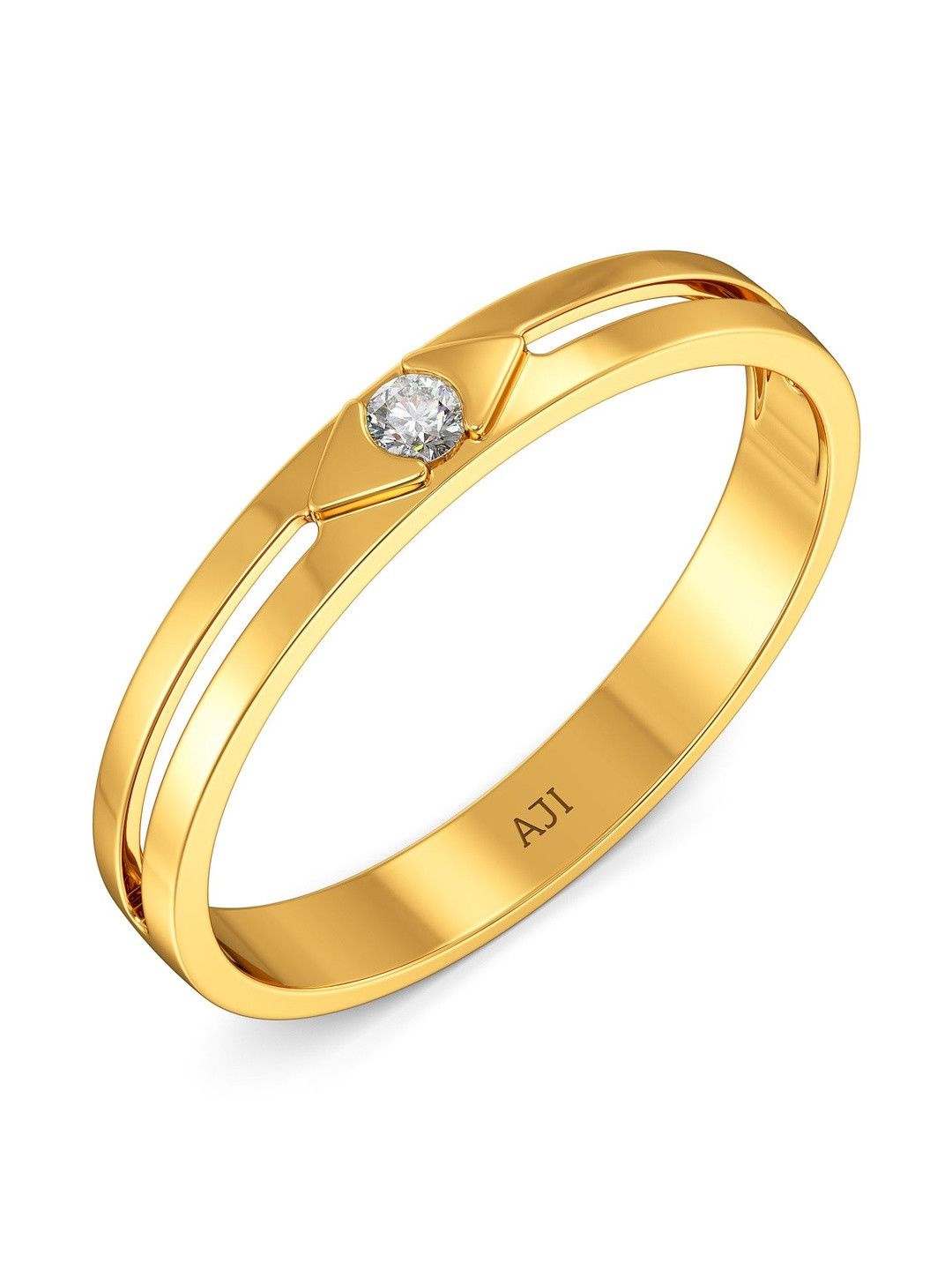 Joyalukkas 22Kt Gold Eternal Sparkling Harmony Finger Ring - 3.584 g