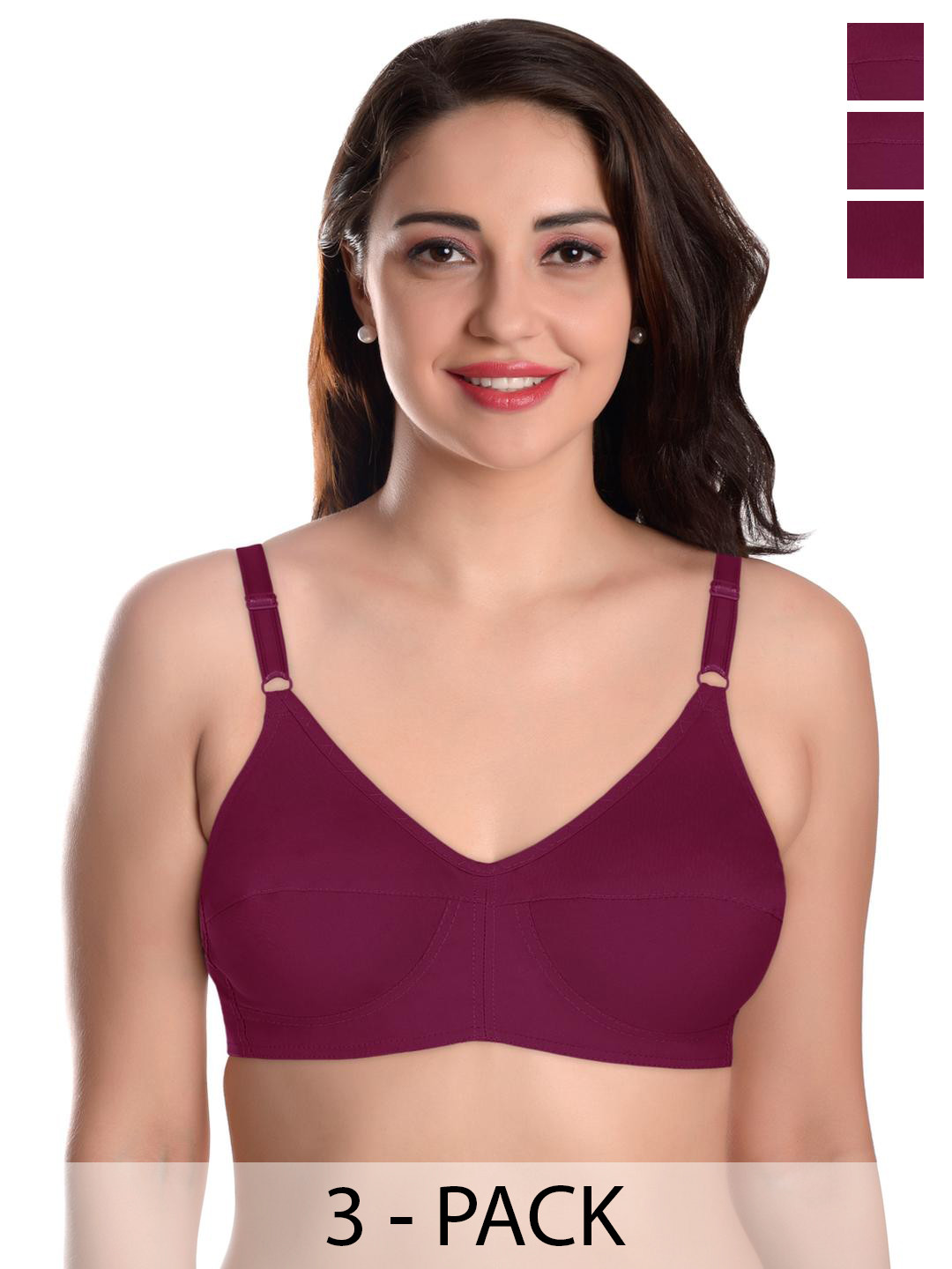 FEATHER LINE Non Padded Non Wired Bra With Regular Closure