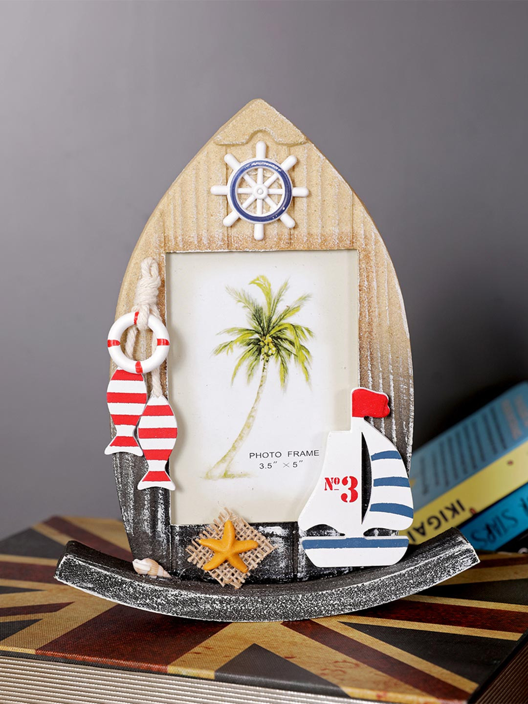 AARVI DECOR STUDIO Brown 1 Pieces Wood Table Photo Frames