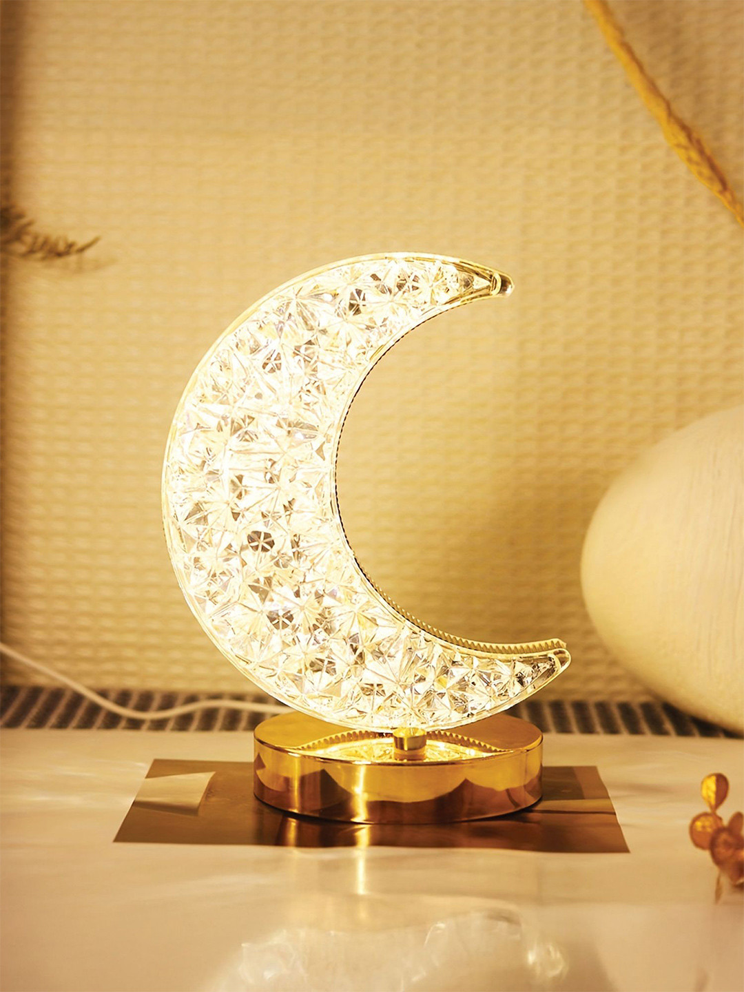 Ekhasa Multicoloured Acrylic Semi-Sphere Table Lamp