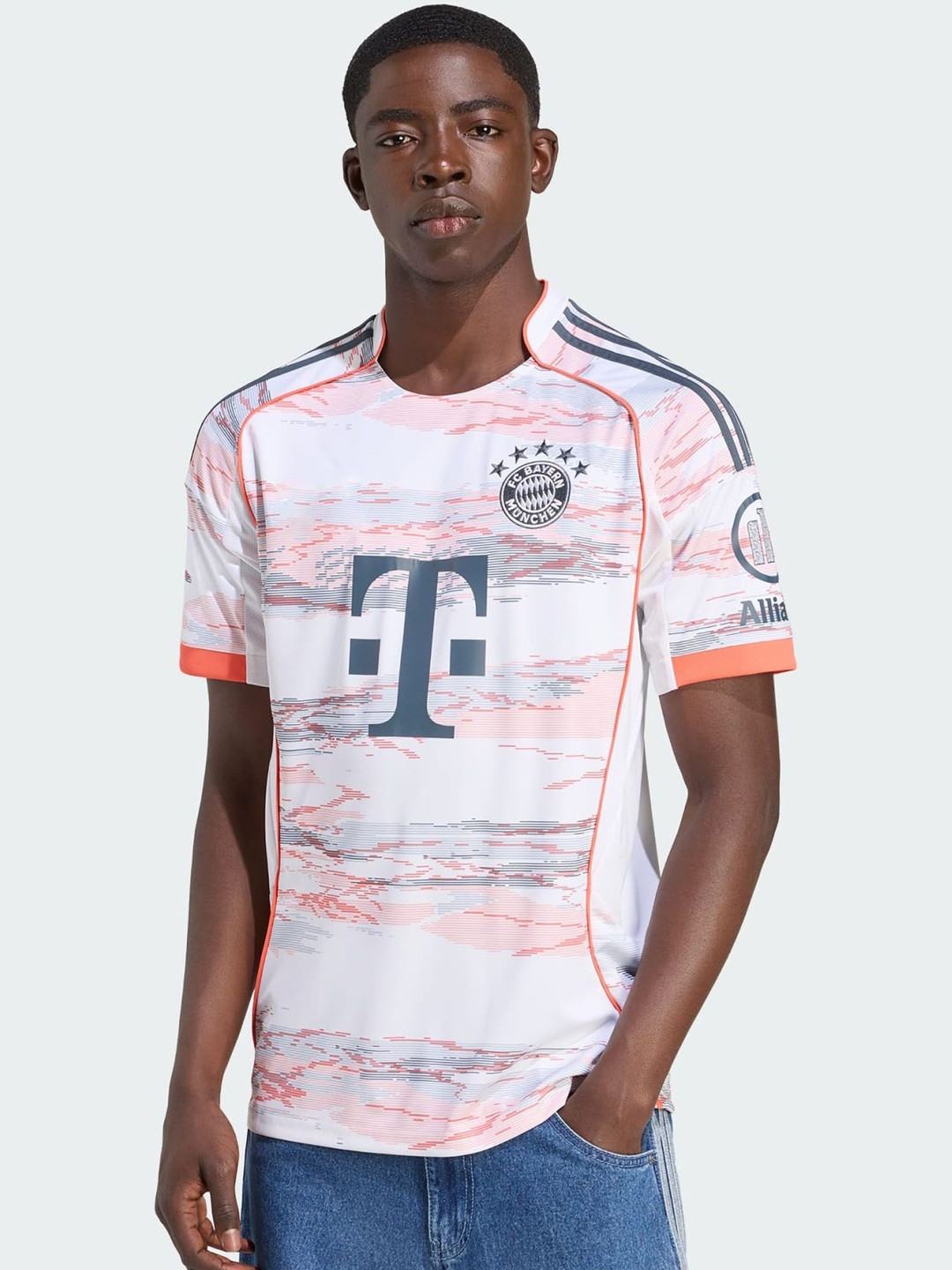 dostitch Men Bayern Munich Printed Dri-FIT Jersey Sports T-shirt