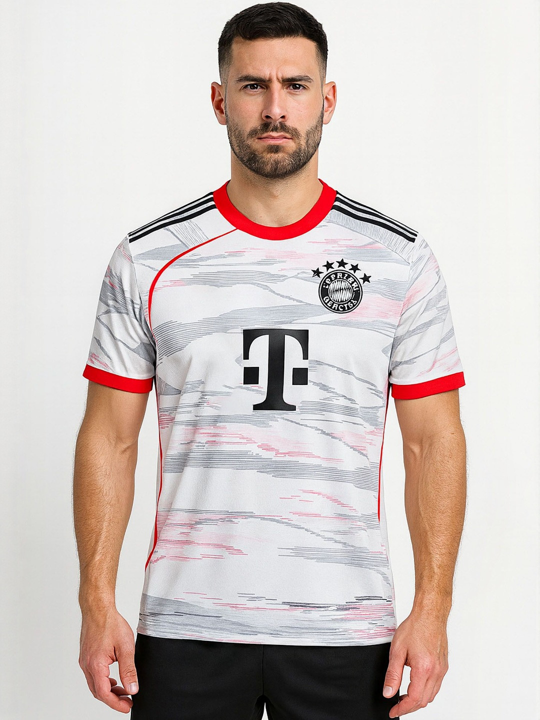 dostitch Men Bayern Munich Thomas Muller Printed Dri-FIT Slim Fit T-shirt