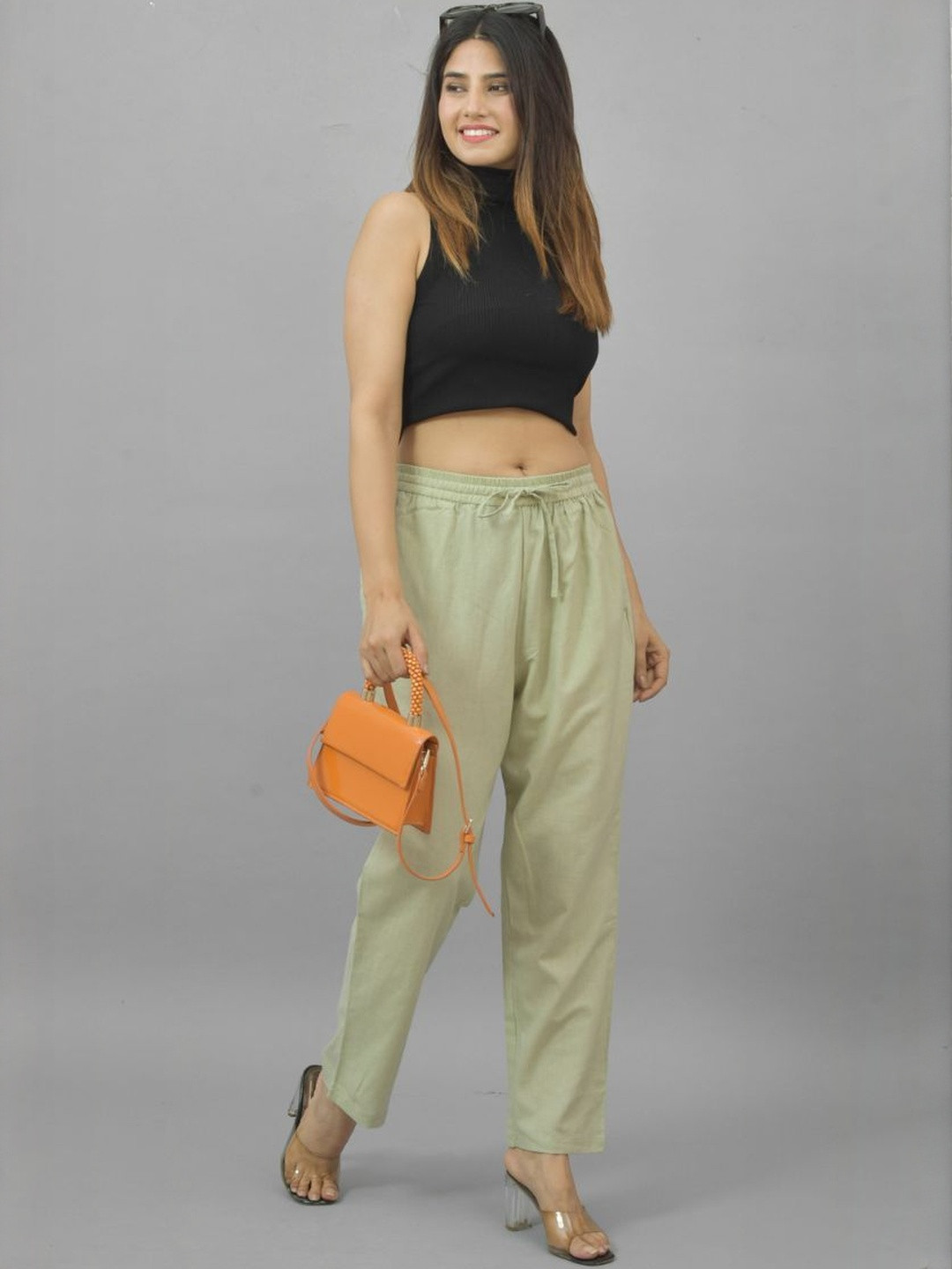 ETC X D To D Life Style Women High-Rise Regular Trousers