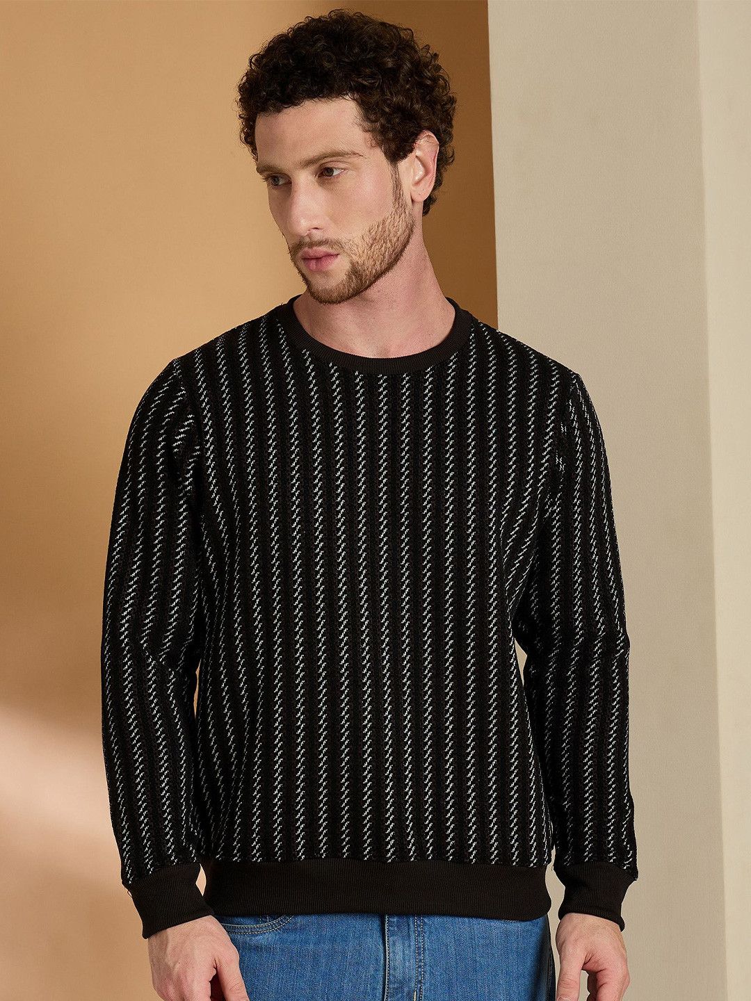 REPRISE Reprise Winter Comfort Collection 2025 Men Cable Knit Pullover Sweatshirt