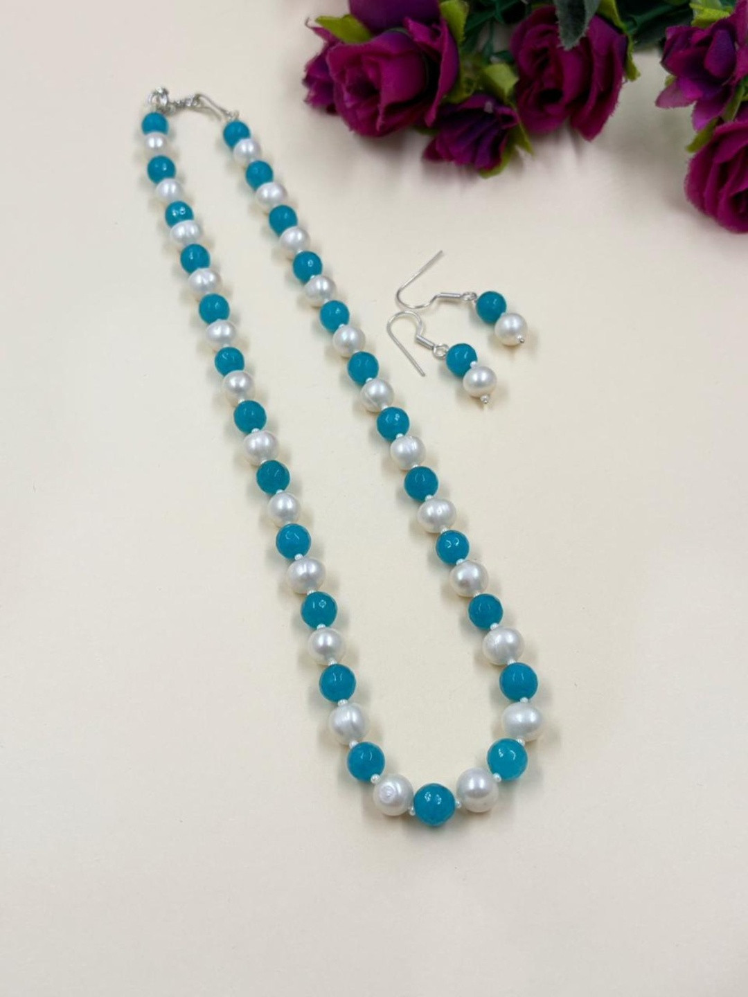 Gehna By Beadazzled Fresh Water Beaded Jewellery Set