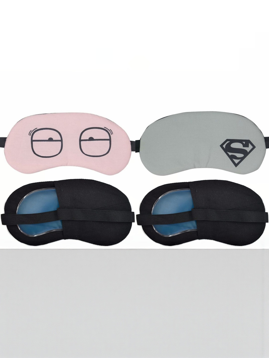 Veeva Beauty & Fashion Grey Superman 2 Pc Gel Eye Mask Set