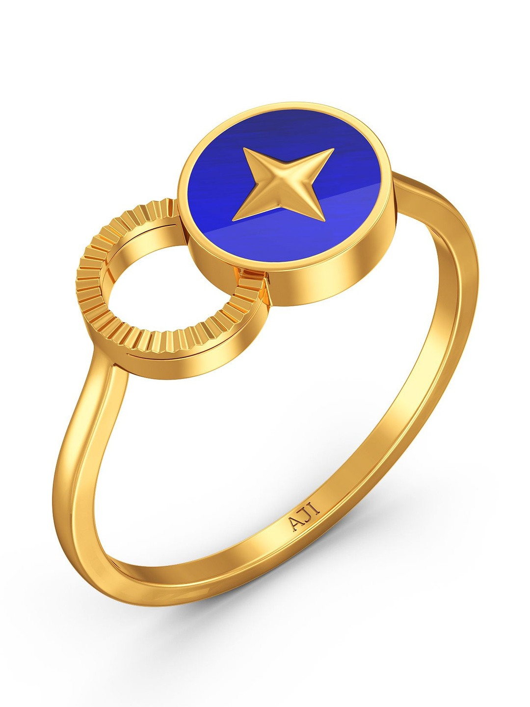 Joyalukkas 22Kt Gold Galactic Sparkle Finger Ring - 3.004 g