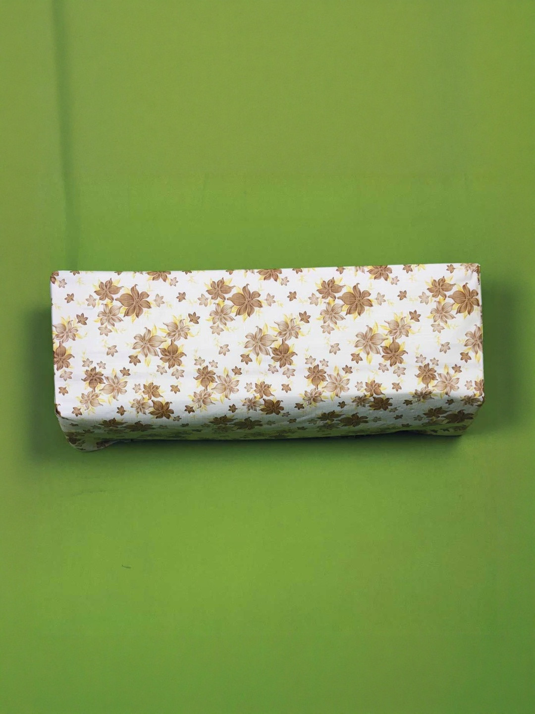 AMARUD Brown Floral Printed Indoor AC Cover