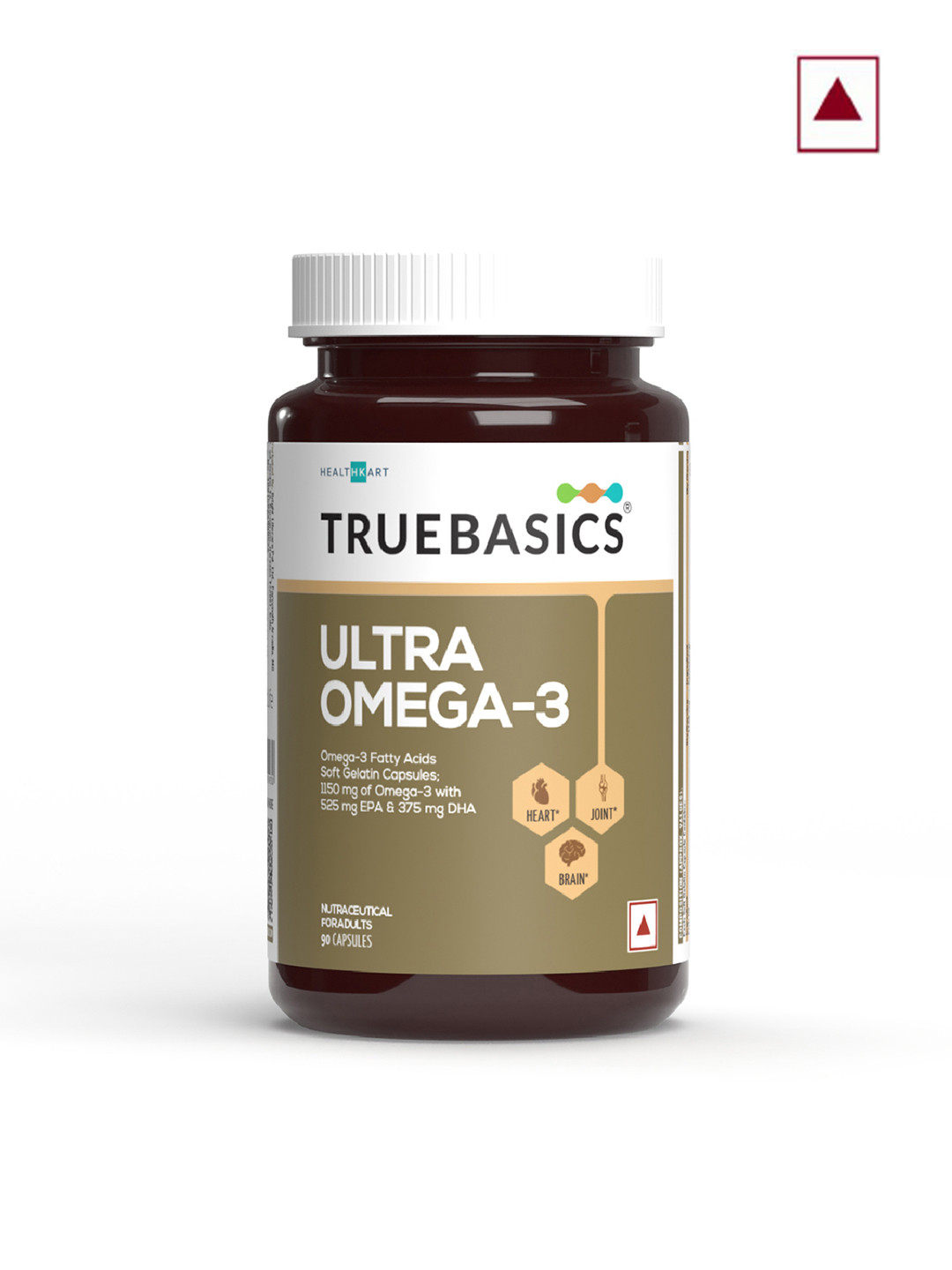 TrueBasics Ultra Omega 3 Fish Oil Capsules - 90 Capsules