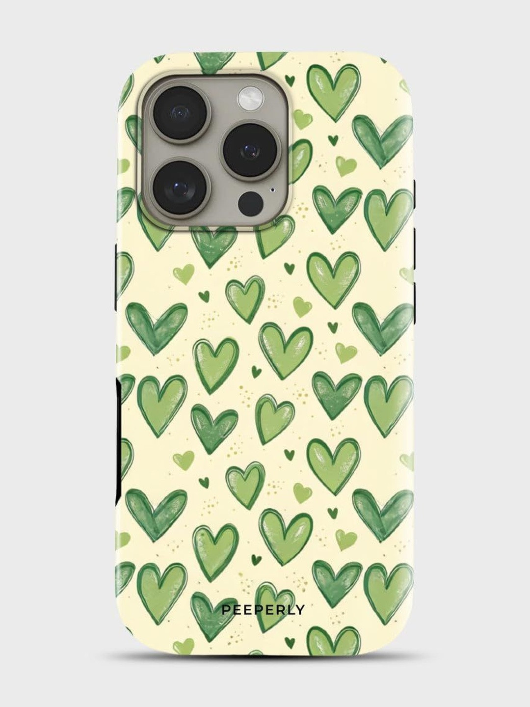 PEEPERLY Unisex iPhone 14 Pro Max Geometric Max Love Me Right Impact Resistant Back Case