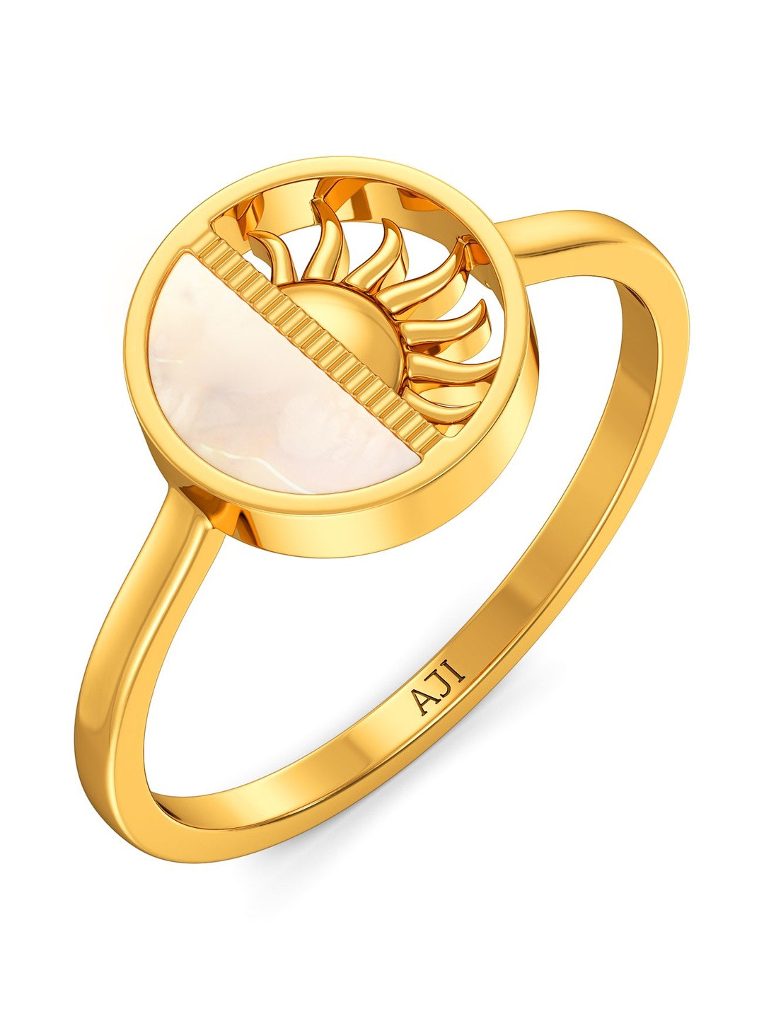 Joyalukkas 22Kt Gold Sunlit Horizon Finger Ring - 3.023 g