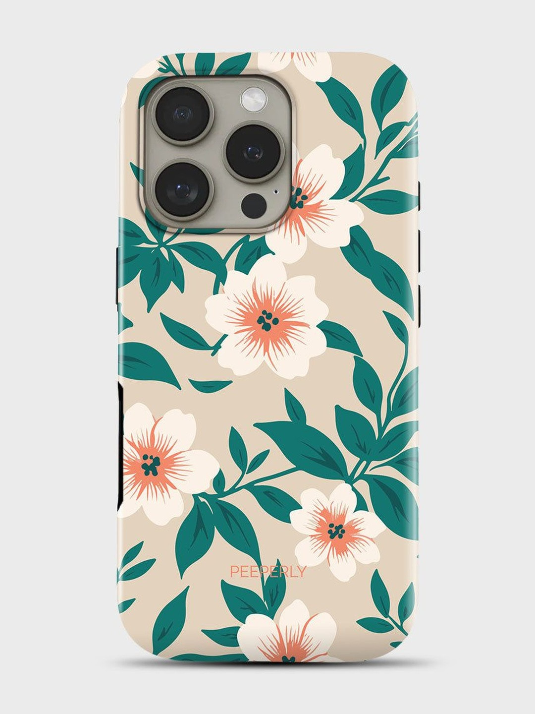 PEEPERLY Unisex iPhone 14 Pro Max Floral Max Serenity Dreams Impact Resistant Back Case