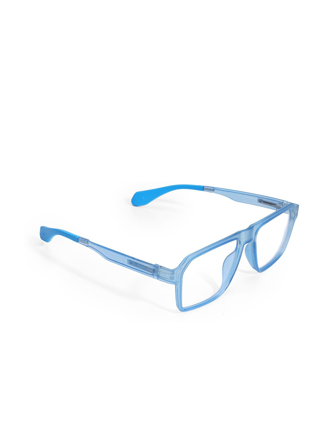 Eyedens Unisex Blue Solid Oval Shaped Full Rim Square Frames