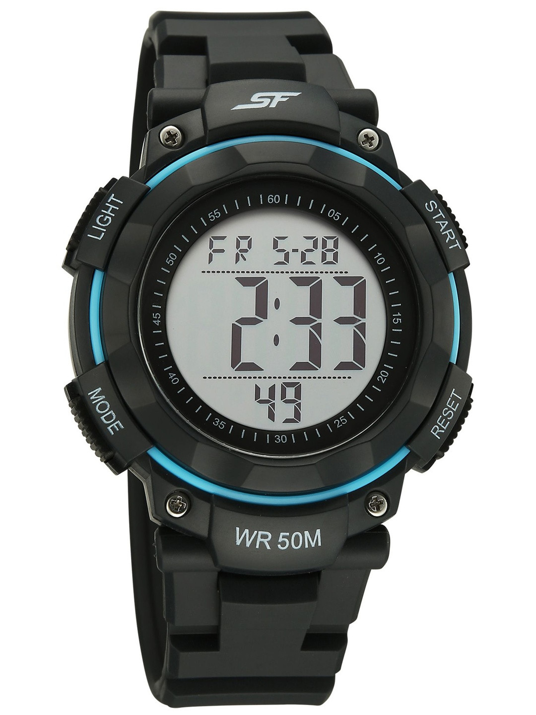 Sonata SF Digitals Men Round Dial & Straps Digital Chronograph Watch 77161PP05