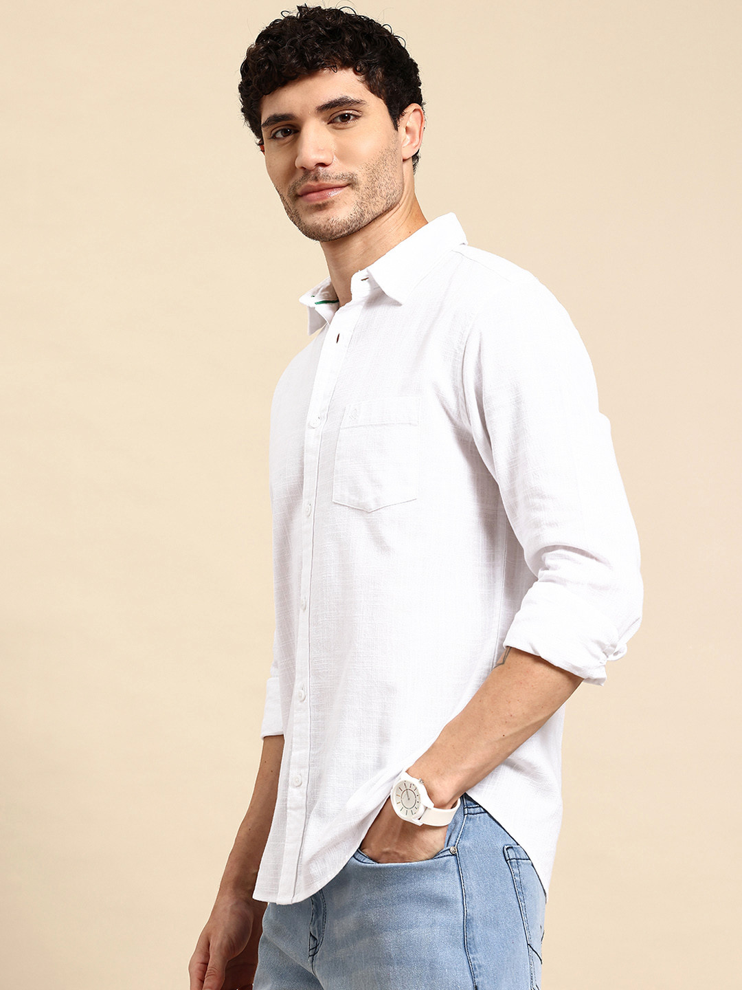 United Colors of Benetton Pure Cotton Casual Shirt