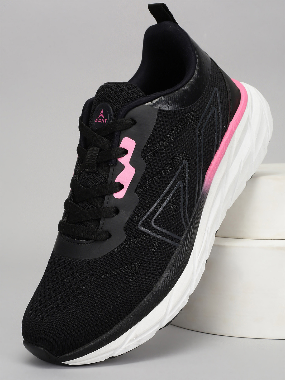 AVANT Women Soara Running Shoes- Black/Pink