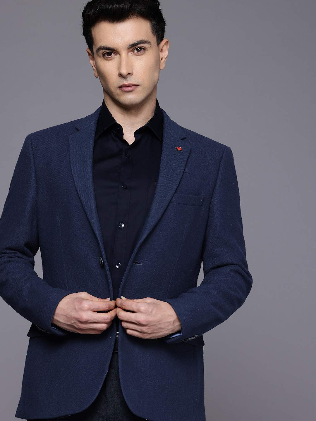 Park Avenue Contemporary Fit Single Breasted Formal Blazer