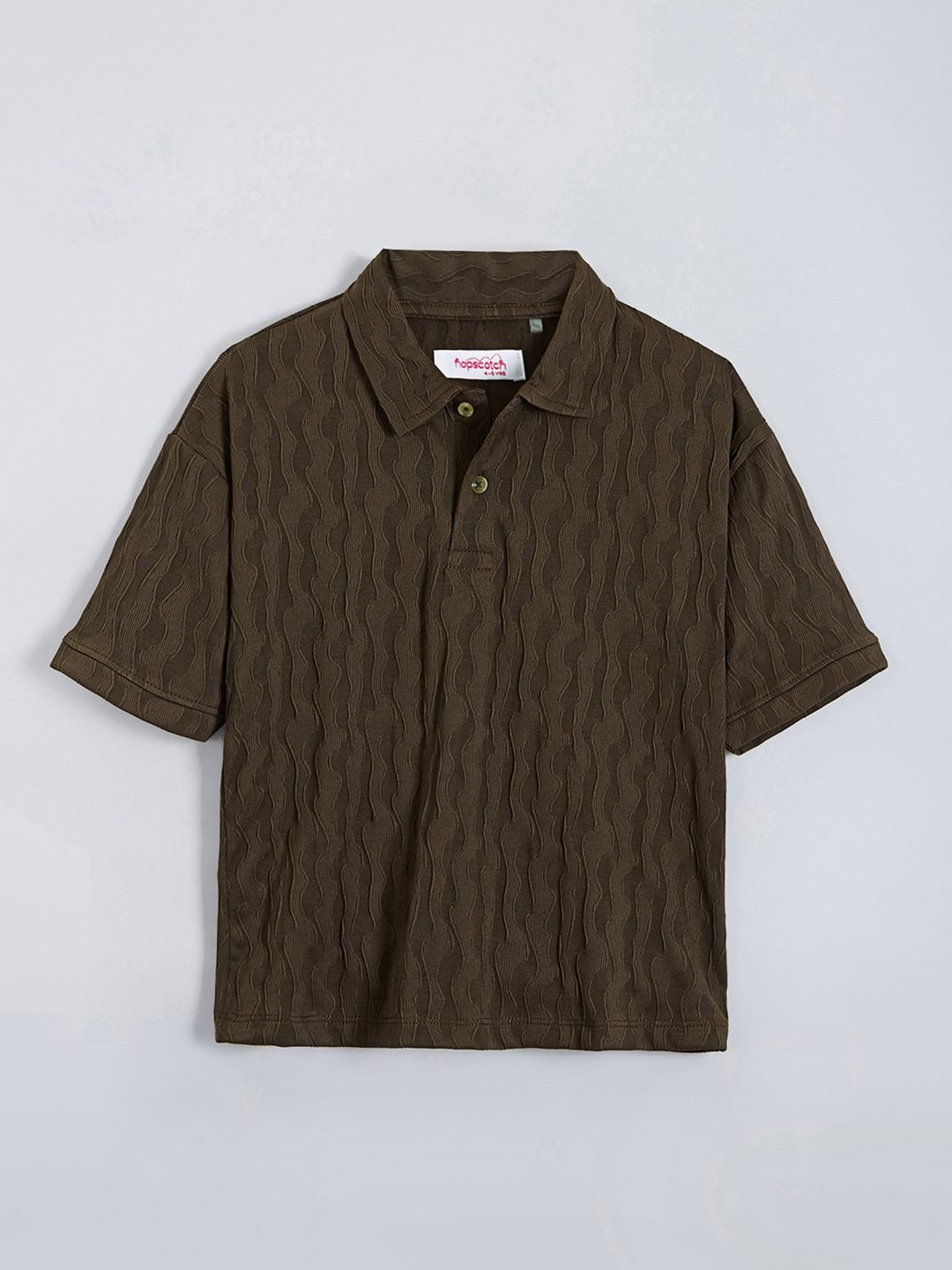 Hopscotch Kids Soft Textured Polo Shirt