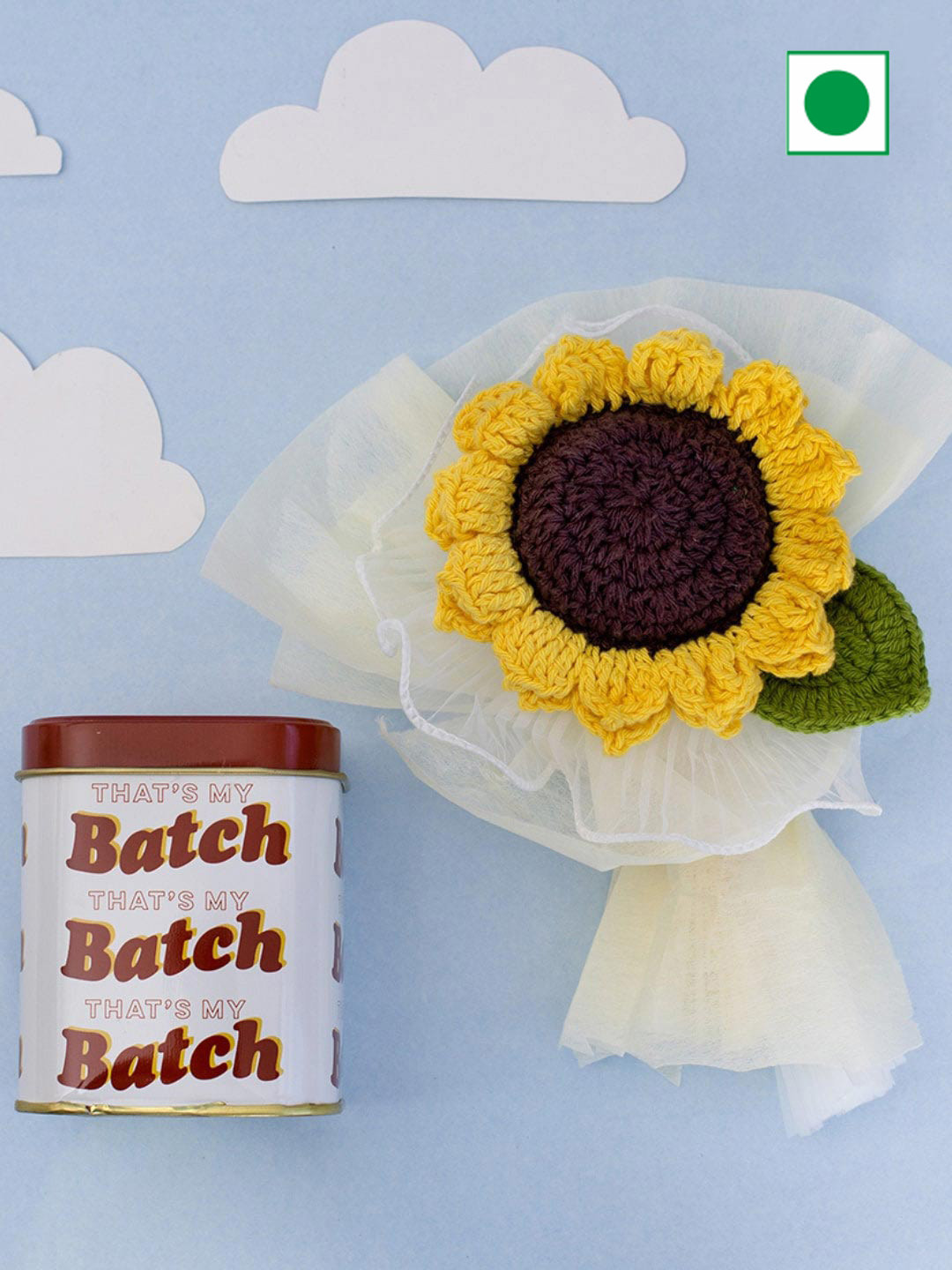 Confetti Gifts Crochet Sunflower & Chocolate Assorted Valentine Gift Set
