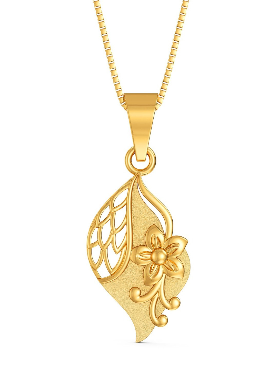 Joyalukkas 22Kt Gold Fused Nature & Flower Pendant - 2.23 g