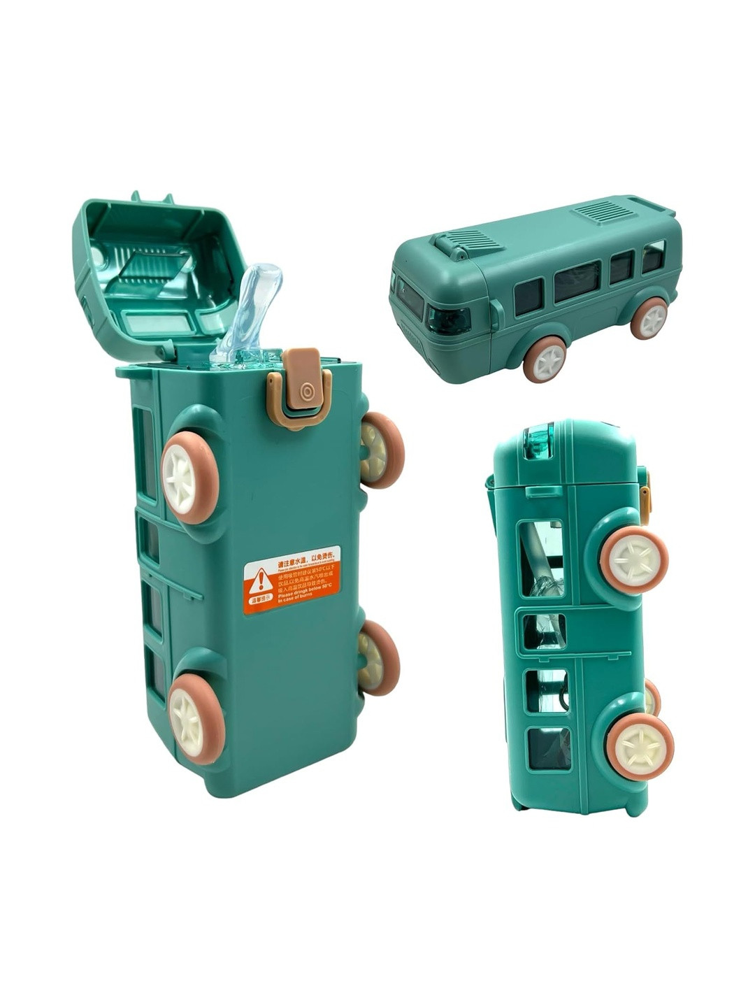 Lifaura Kids Green & Pink Water Bottle 550 ml