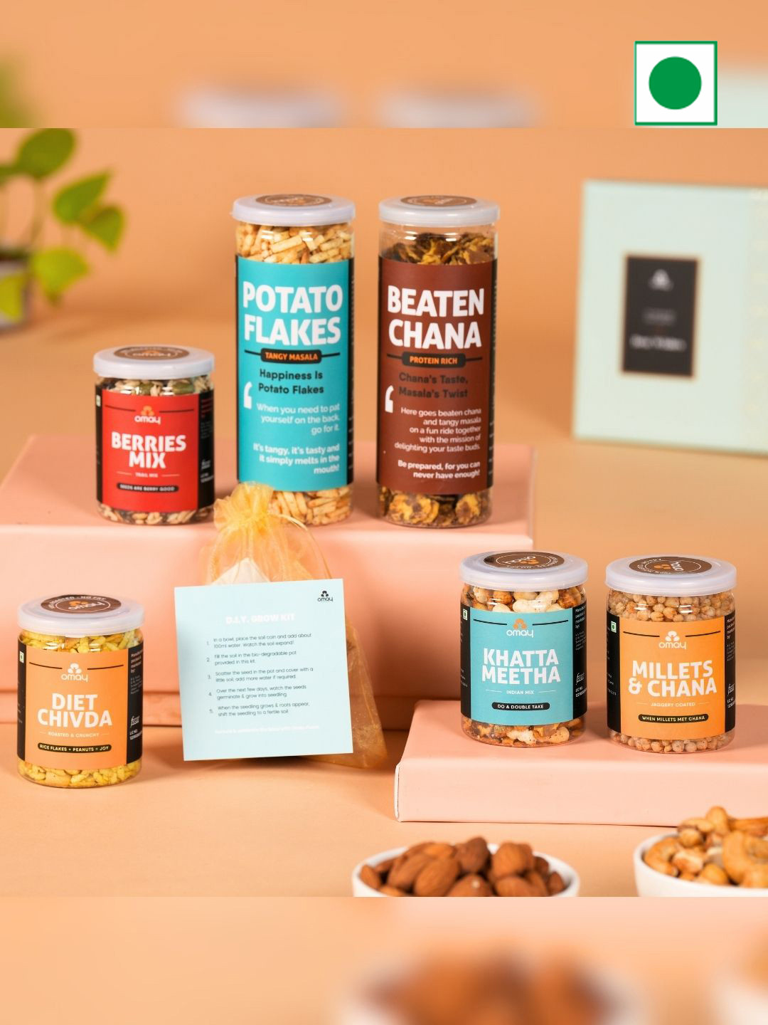 Omay Foods Awesome Grow Kit Father's Day Gift Box