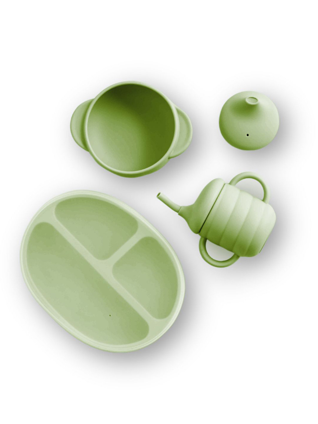 BabyStreet 3- Pcs Dishwasher Safe All-In-One Feeding Set
