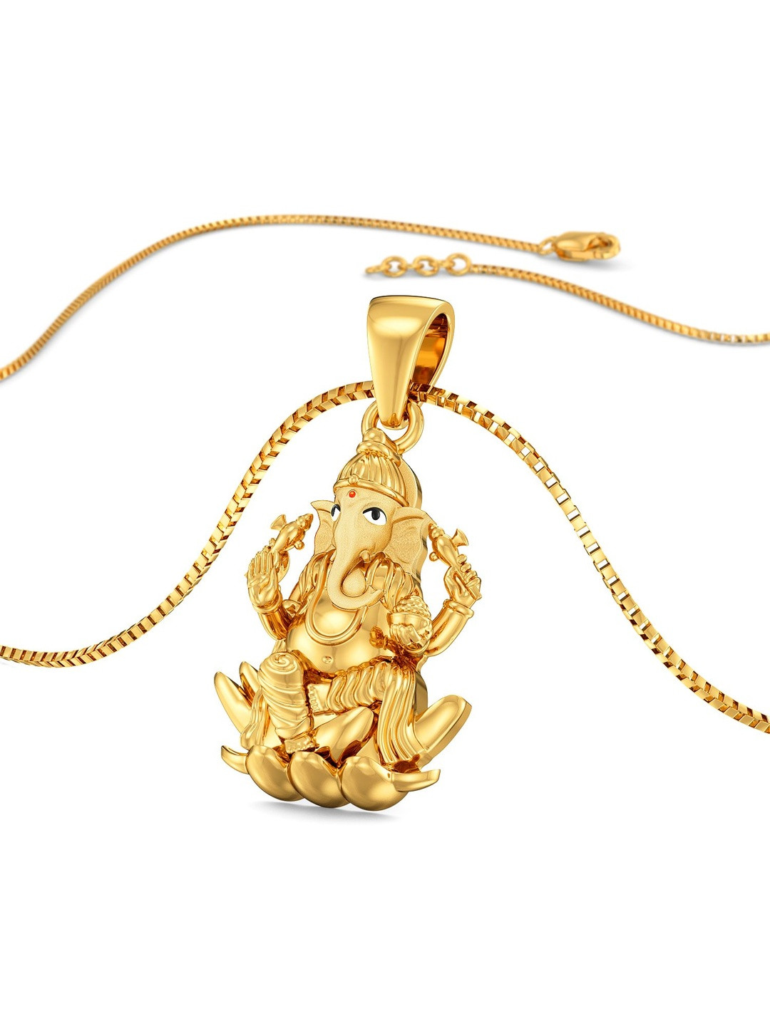 Joyalukkas Unisex 22Kt Gold Lord Ganesh Pendant - 4.661 g
