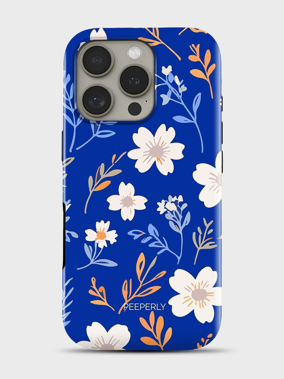 PEEPERLY Unisex iPhone 14 Pro Max Floral Max Vintage Glamour Impact Resistant Back Case