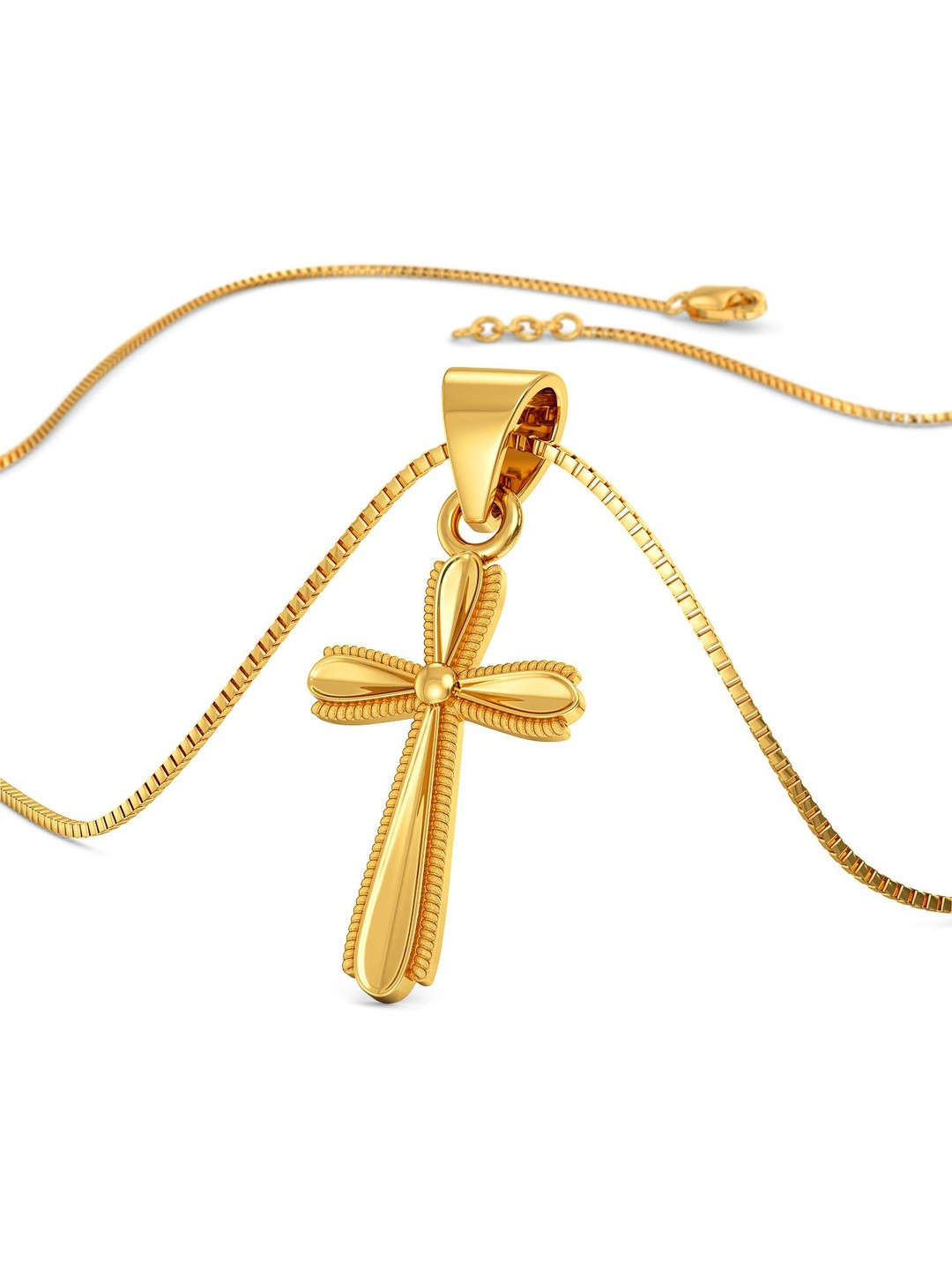 Joyalukkas Unisex 22Kt Gold Holy Cross Pendant - 1.565 g
