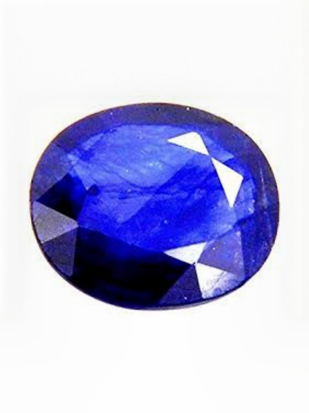 RAVIOUR LIFESTYLE Blue AJ 9.25 Ratti Blue Sapphire Ceylon Mined Neelam Alloy Pendants