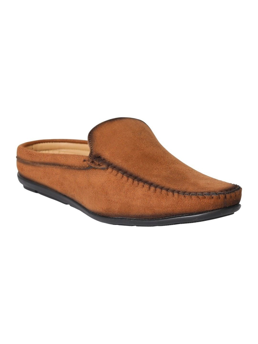 Dover Men Textured Round Toe Loafers
