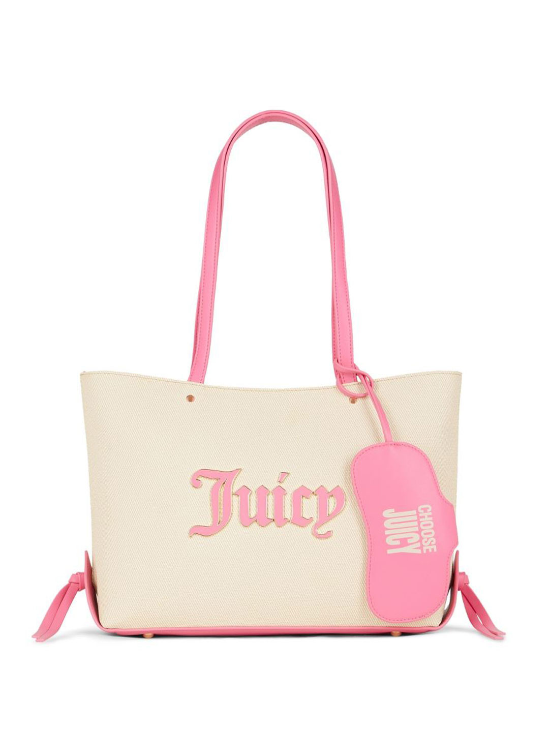 Juicy Couture Heritage Women Textured Structured Bow Detail Shoulder Bag