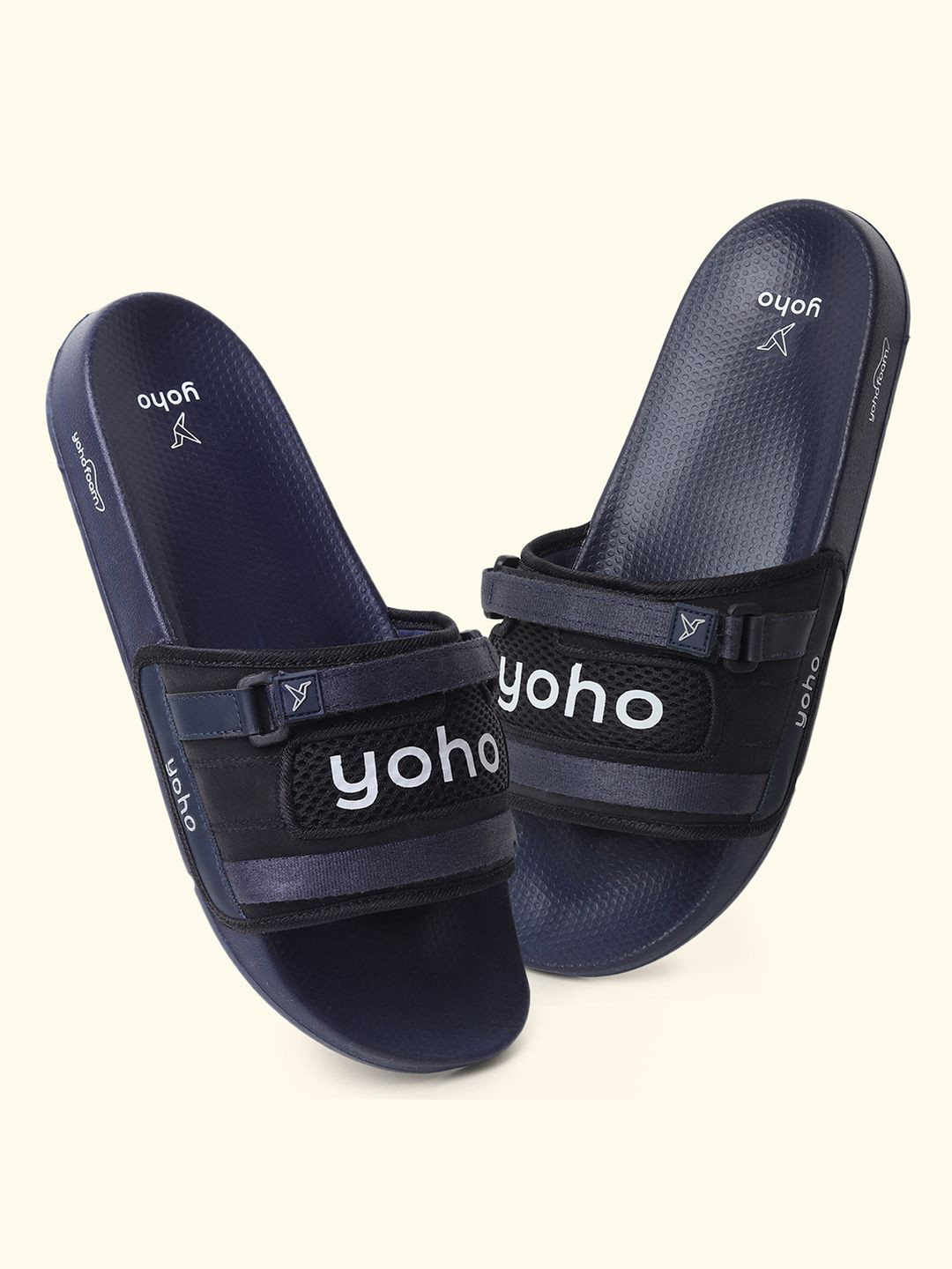 yoho DriftRiot Men Mesh Detail Printed Sliders