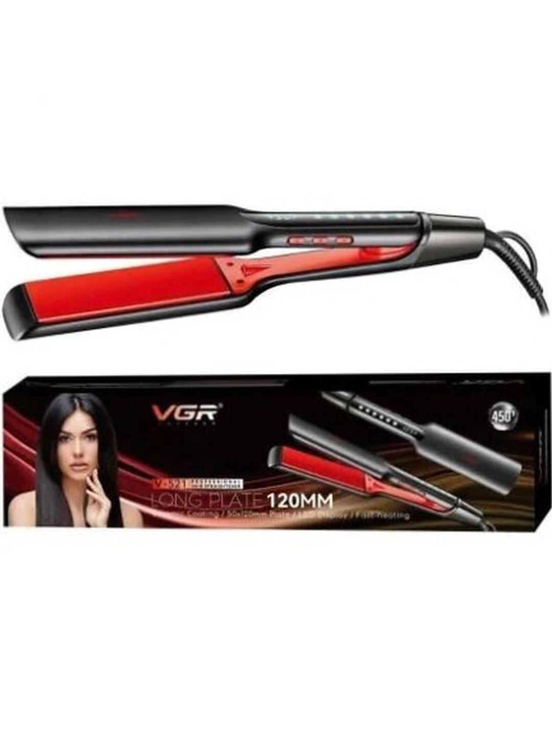 VGR V-521 Professional Hair Straightener - 50x120mm Ceramic Coating Plates