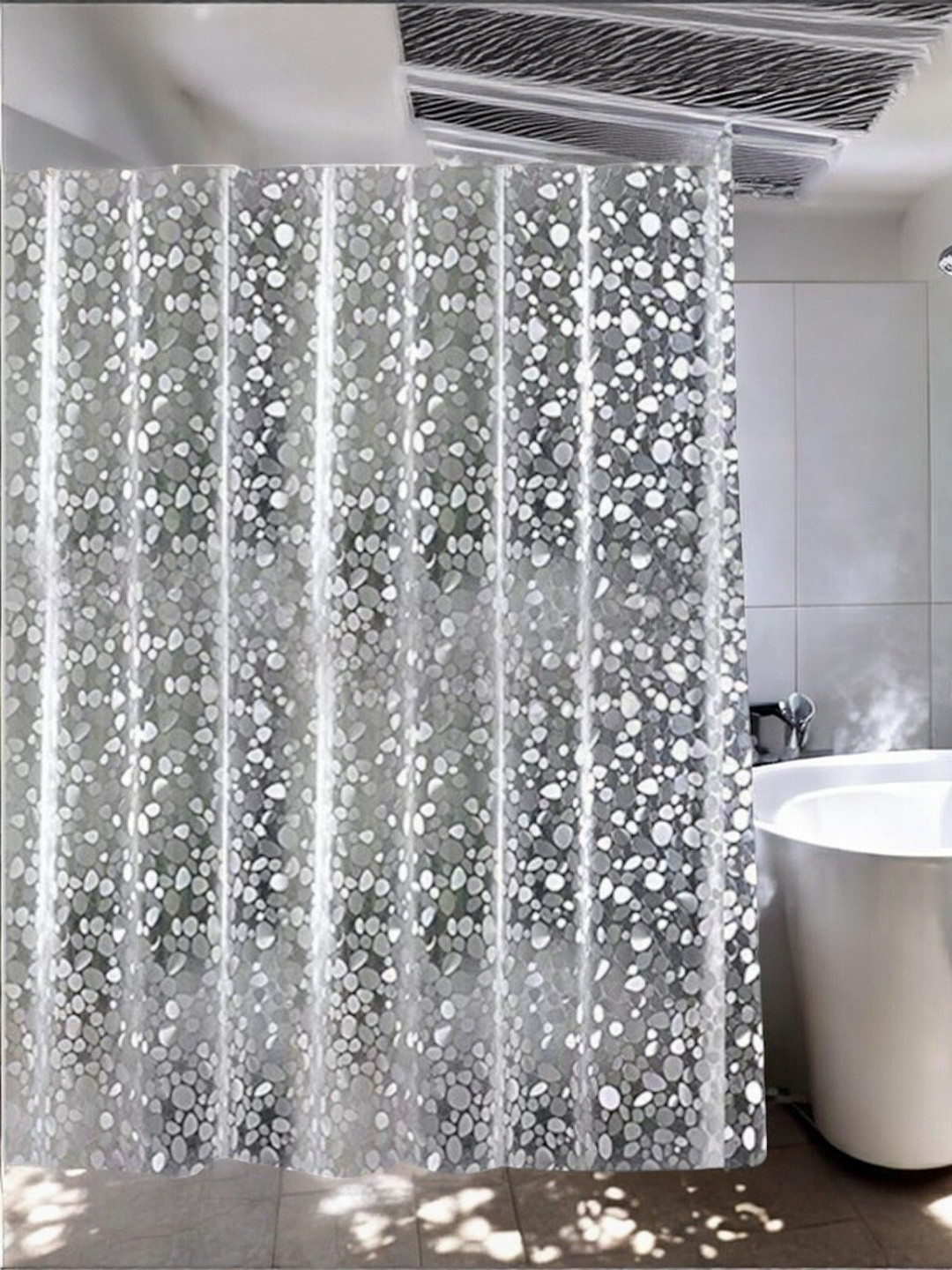 HOME ARK Grey Window Bubble Curtain