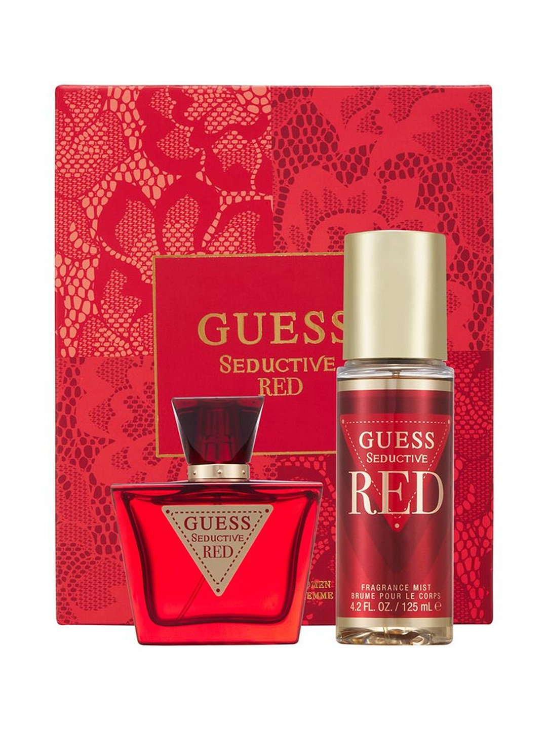 GUESS Set Of 2 Seductive Red Eau De Toilette- 75 ml & Body Mist- 125 ml