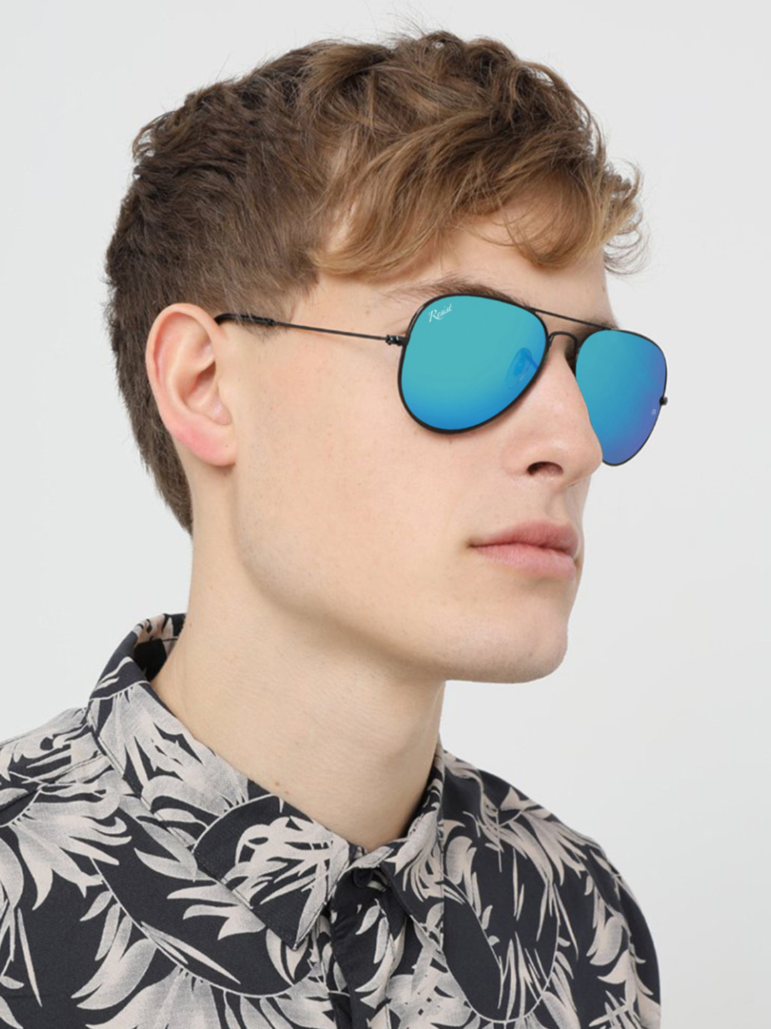 RESIST EYEWEAR Unisex Aviator Sunglasses with UV Protected Lens 1-Aqua