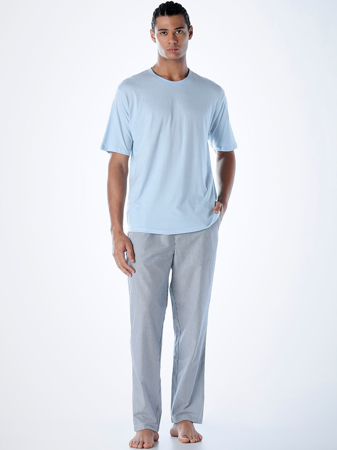 Jack & Jones Men Round Neck Short Sleeve T-shirt & Pyjamas Night suit