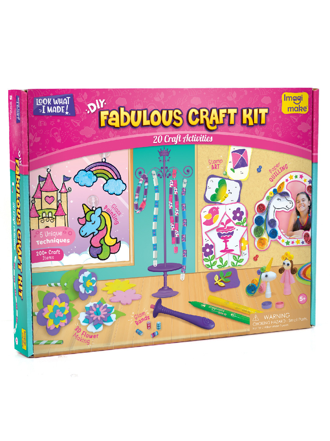 Imagimake Kids Pink & Blue Look What I Made Activity Toys and Games