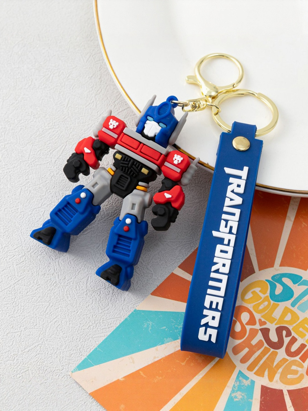 Spiaty Cute 3D Transformers Design Key chain