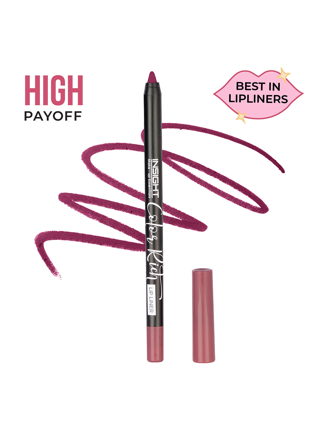 Insight Cosmetics Color Rich Long Lasting Smudge-Proof Lip Liner - Amethyst Play 13