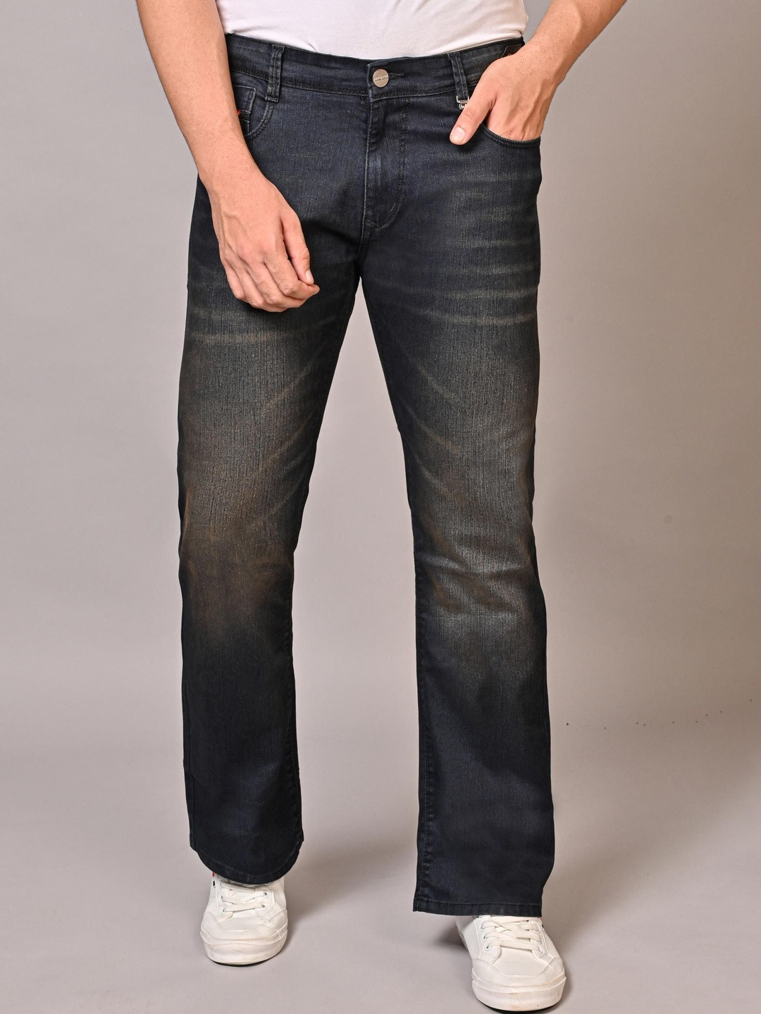 WHITE APPLE JNS Men Relexed Fit Mid-Rise Stretchable Jeans