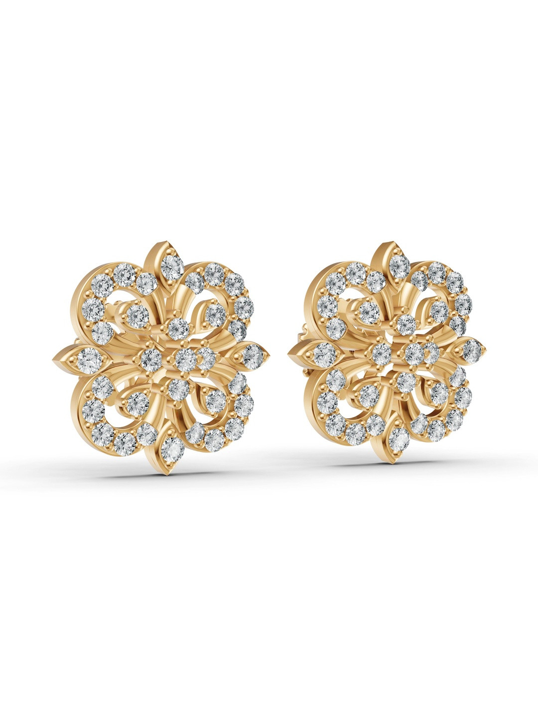 Wondr Diamonds 14KT Yellow Gold Lab Grown Diamond Earrings - 2.91g