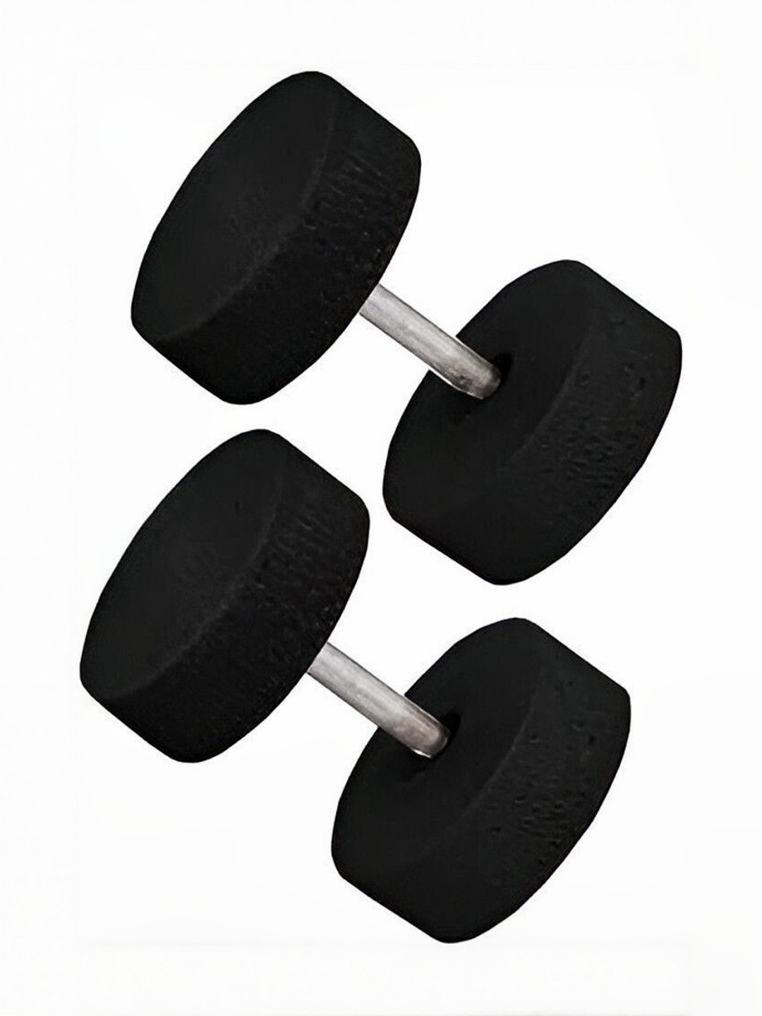 Crazy Queens Men Circular Stainless Steel Studs Earrings