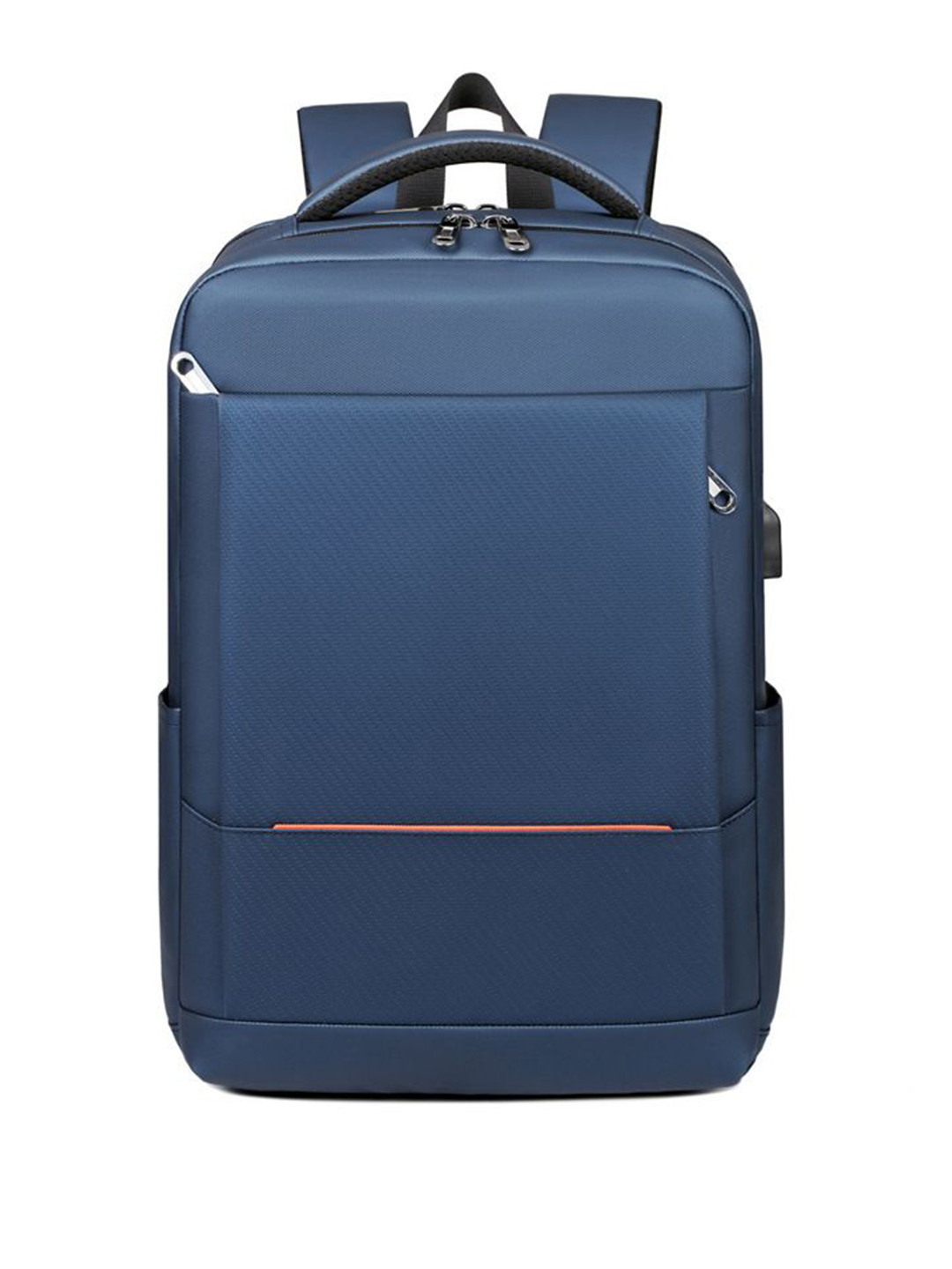 Mast & Harbour Men Textured Medium Backpack with USB Charging Port