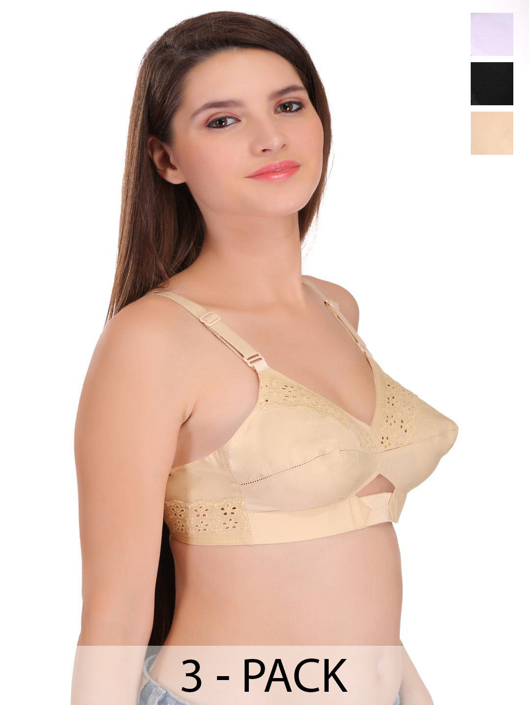 FEATHER LINE Non-Wired Cotton Everyday Bra