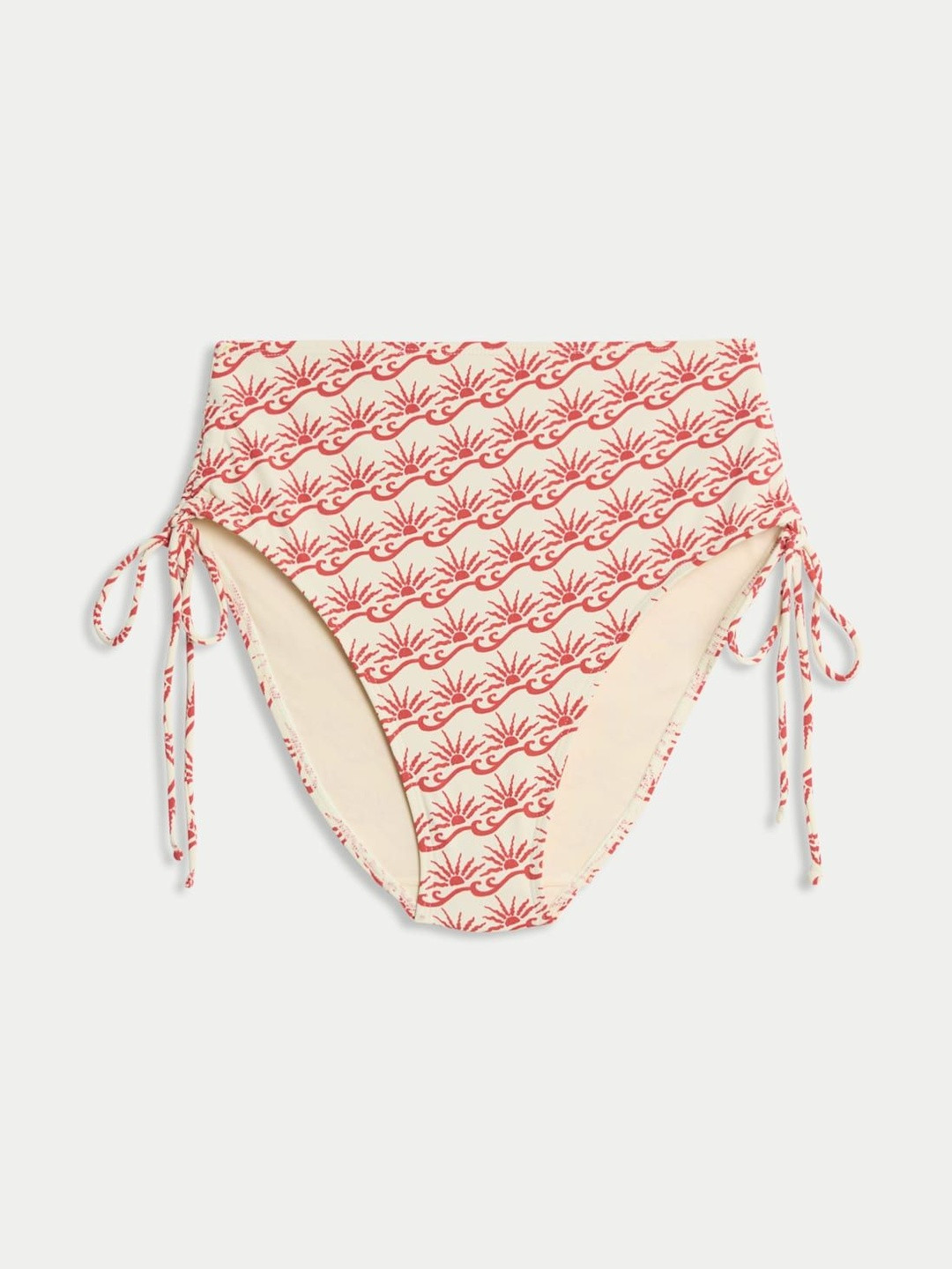 Marks & Spencer Conversational Printed Tie-Ups High-Rise Hipster Briefs