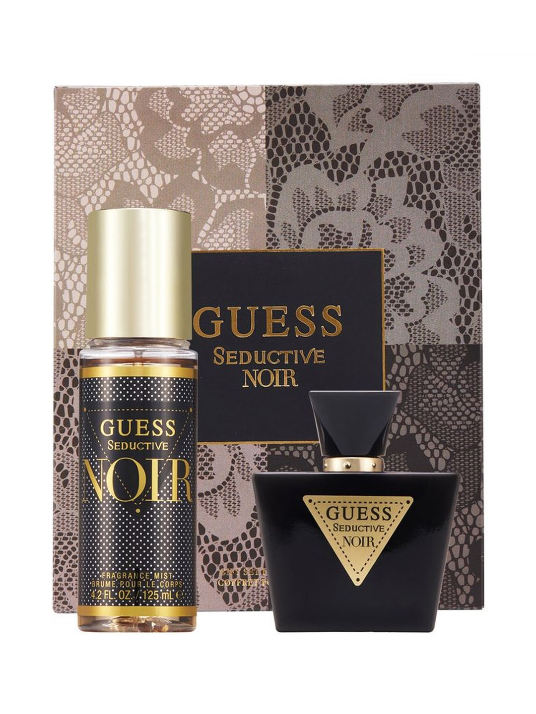 GUESS Set Of 2 Seductive Noir Eau De Toilette- 75 ml & Body Spray- 125 ml
