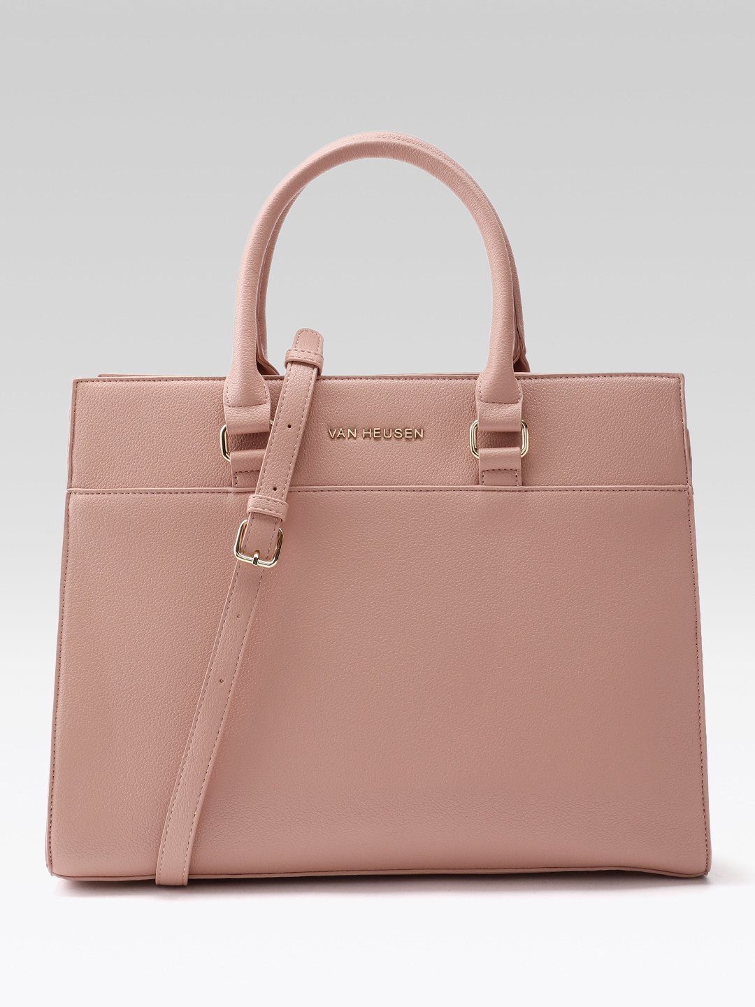 Van Heusen Textured PU Structured Shoulder Bag